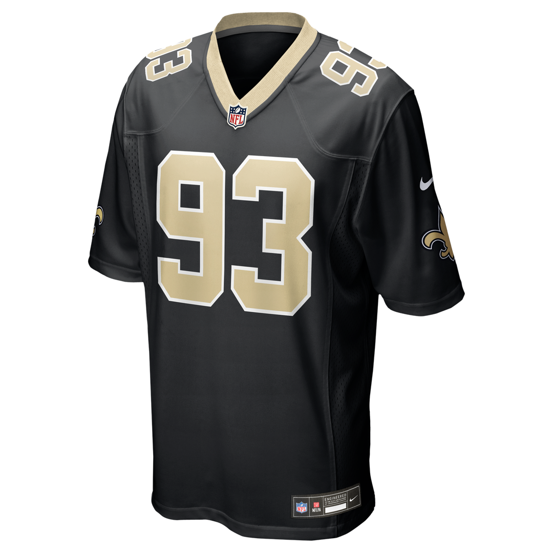 Men's New Orleans Saints Nathan Shepherd Nike Black Game Jersey