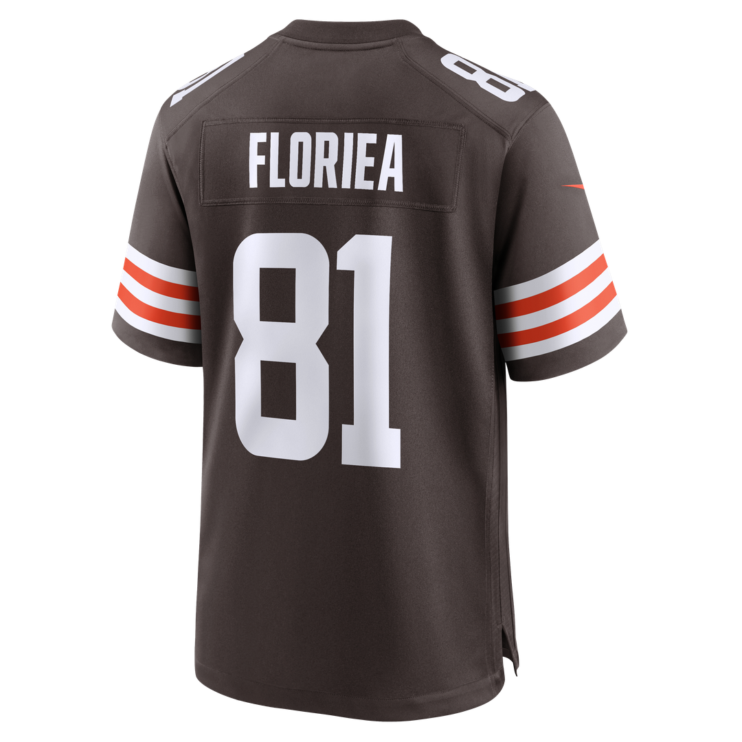 Men's Cleveland Browns Luke Floriea Nike  Brown Team Game Jersey