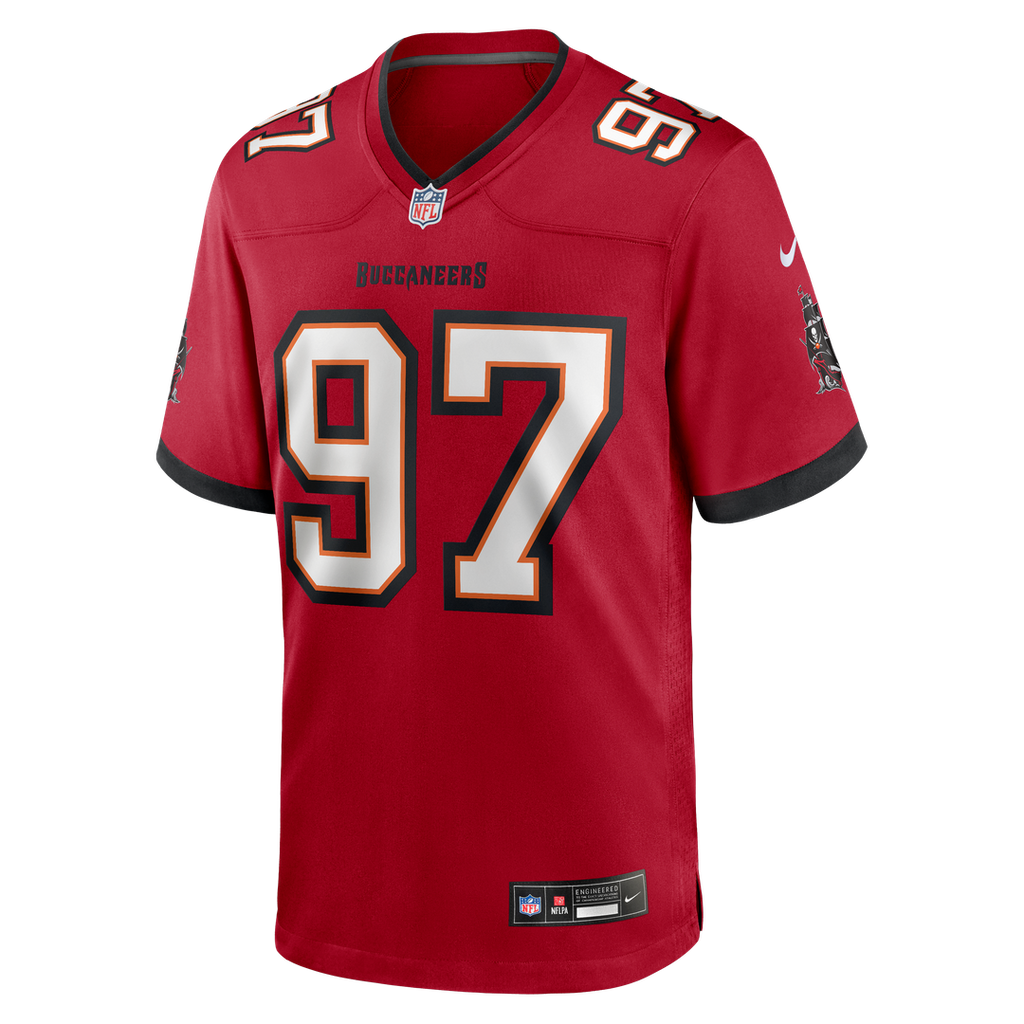 Men's Tampa Bay Buccaneers Al-Quadin Muhammad Nike Red Team Game Jersey