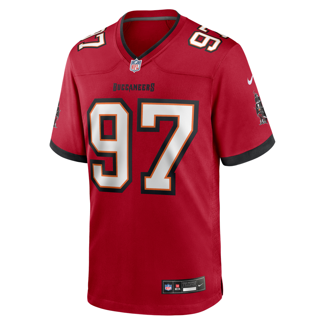Men's Tampa Bay Buccaneers Al-Quadin Muhammad Nike Red Team Game Jersey