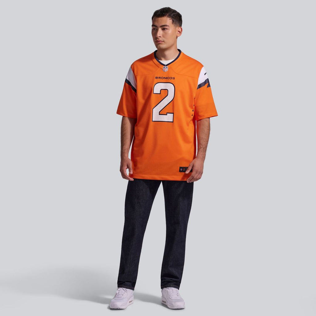 Men's Denver Broncos Patrick Surtain II Nike Orange Team Game Jersey