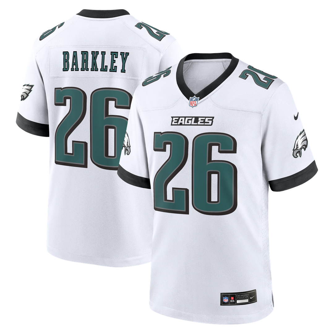 Men's Philadelphia Eagles Saquon Barkley Nike  Black Alternate Game Jersey