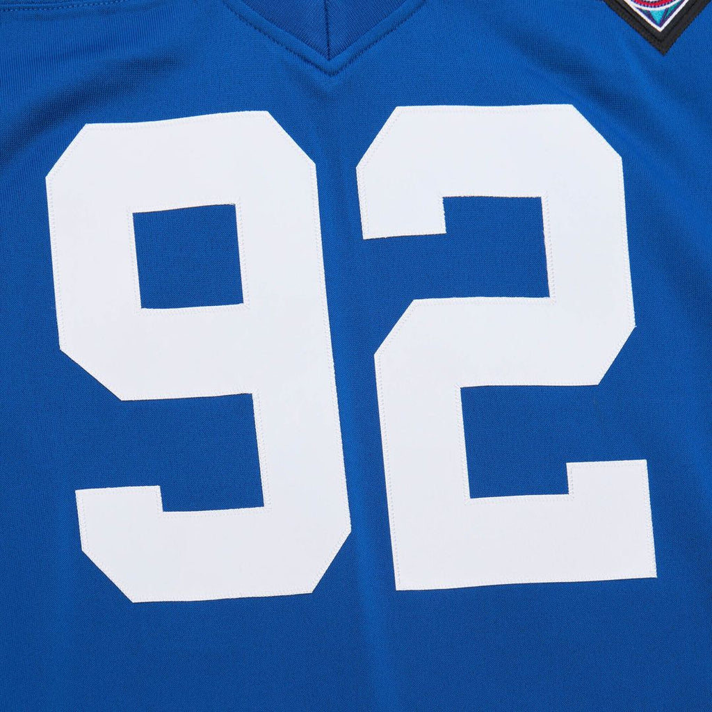 Men's New York Giants 1994 Michael Strahan Mitchell & Ness Royal Authentic Throwback Retired Player Jersey
