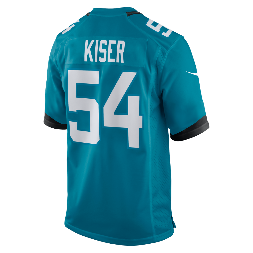 Men's Jacksonville Jaguars Jack Kiser Nike  Teal Team Game Jersey