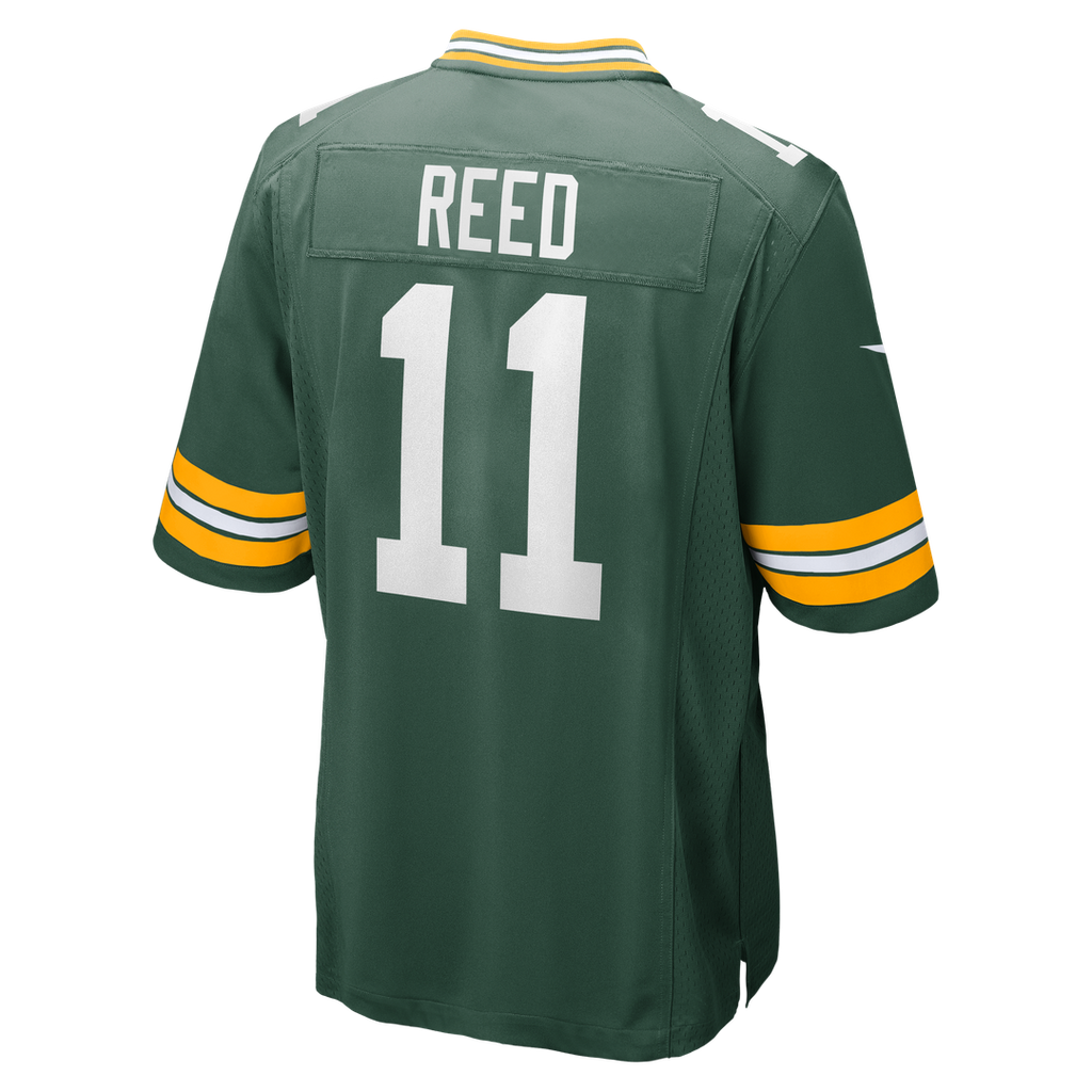 Men's Green Bay Packers Jayden Reed Nike  Green  Game Jersey