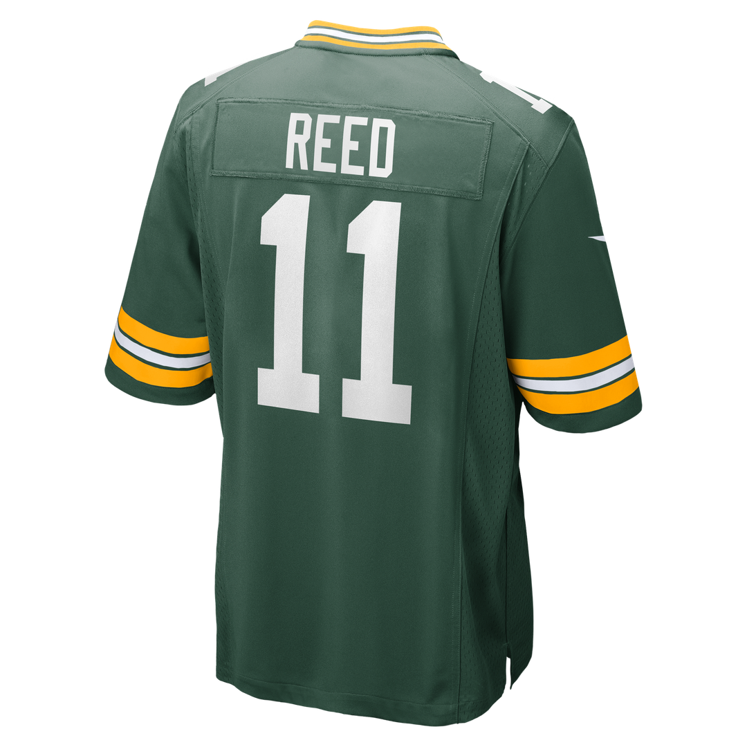 Men's Green Bay Packers Jayden Reed Nike  Green  Game Jersey