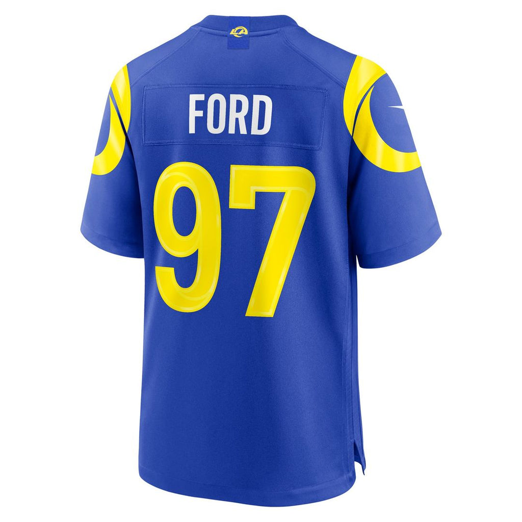 Men's Los Angeles Rams Poona Ford Nike Royal Game Jersey