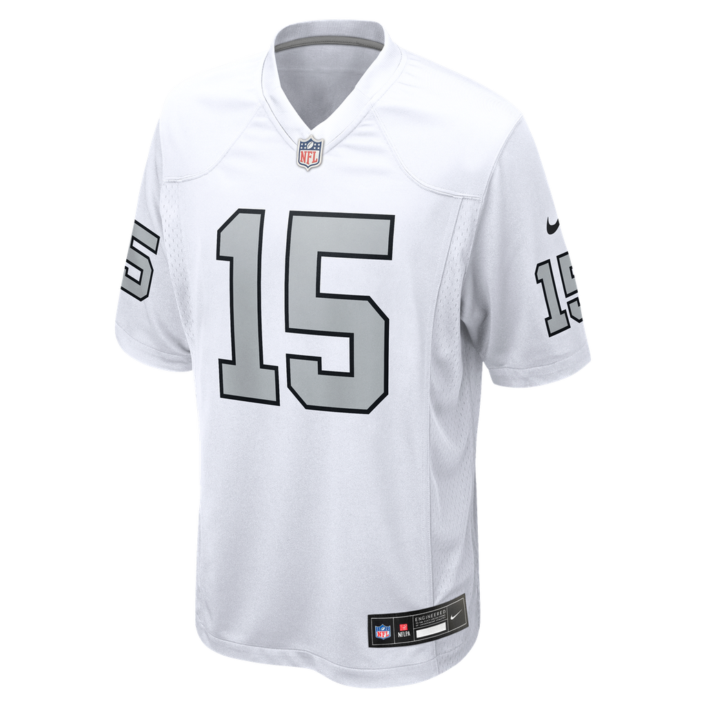 Men's Las Vegas Raiders Fernando Mendoza Nike White Alternate Game Player Jersey