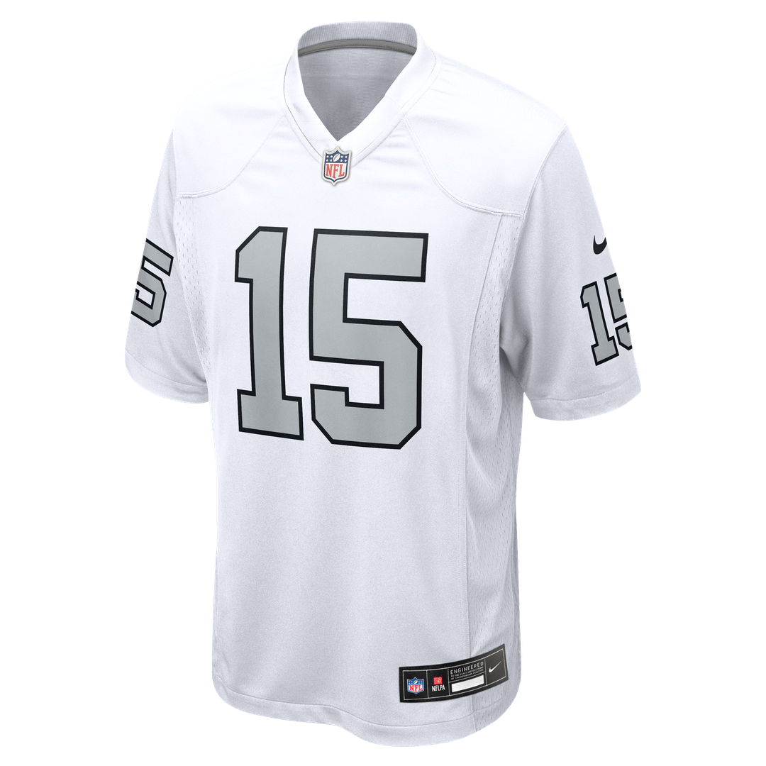 Men's Las Vegas Raiders Fernando Mendoza Nike White Alternate Game Player Jersey