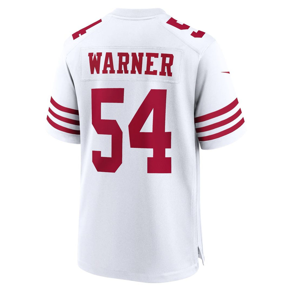 Men's San Francisco 49ers Fred Warner Nike Scarlet Player Game Jersey