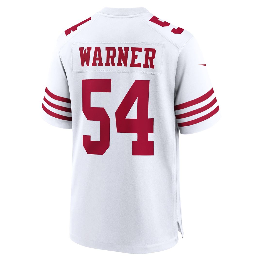 Men's San Francisco 49ers Fred Warner Nike Scarlet Player Game Jersey