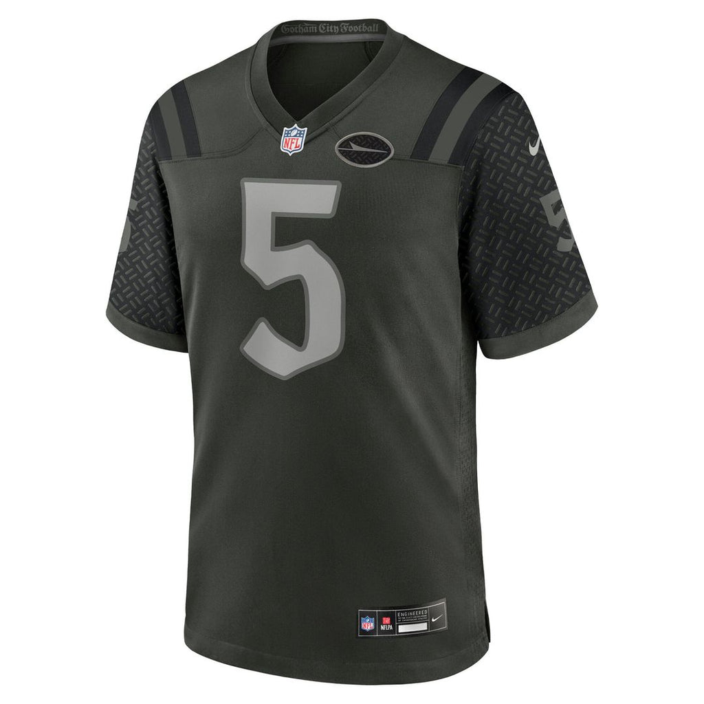 Men's New York Jets Garrett Wilson Nike Green Rivalries Collection Game Jersey