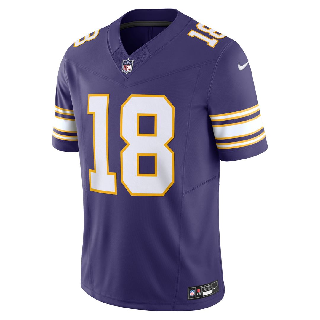 Men's Minnesota Vikings Justin Jefferson Nike White Vapor F.U.S.E. Limited Jersey