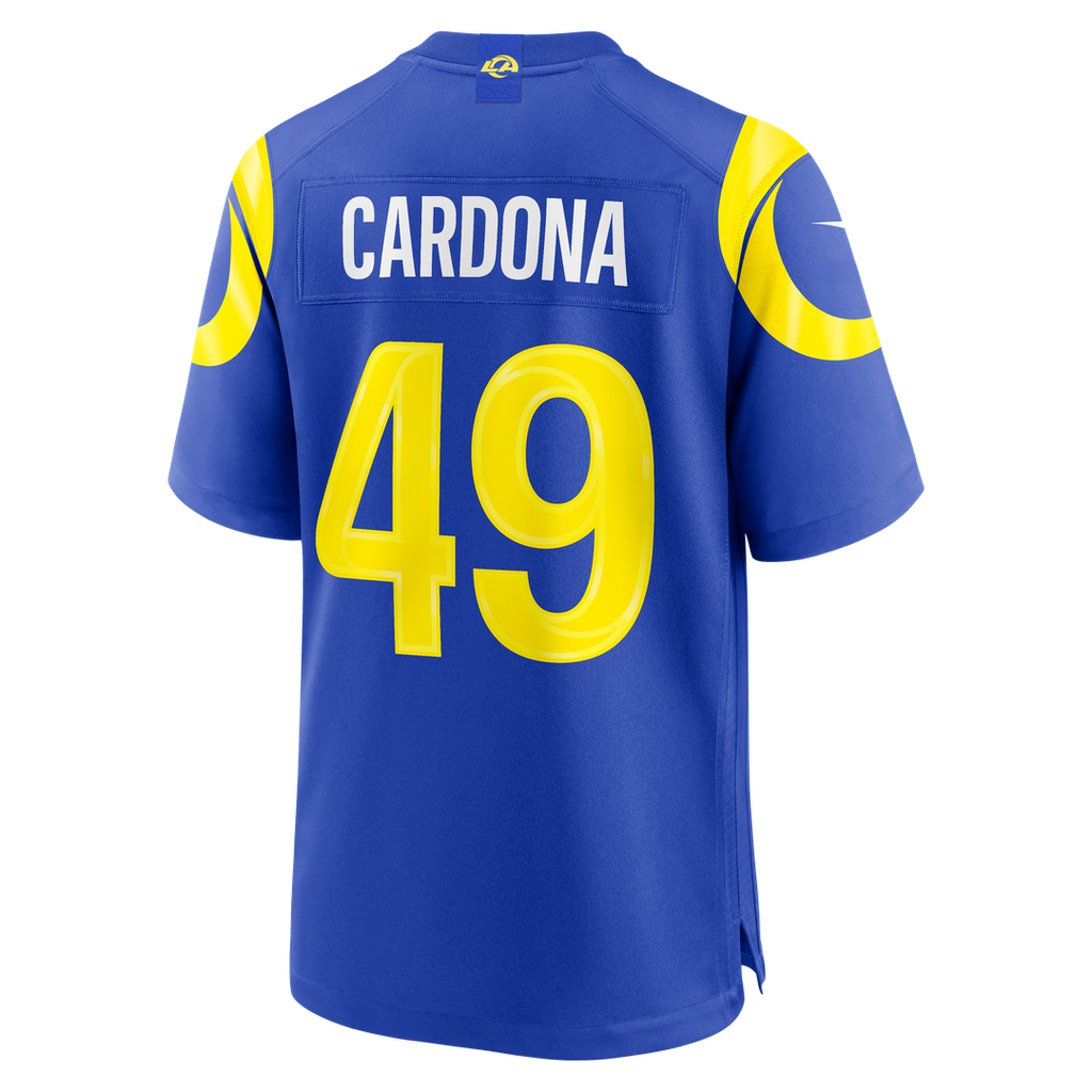 Men's Los Angeles Rams Joe Cardona Nike  Royal Team Game Jersey