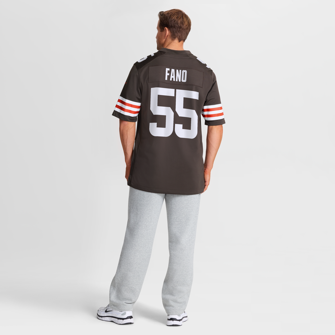 Men's Cleveland Browns Spencer Fano Nike Brown Team Game Jersey