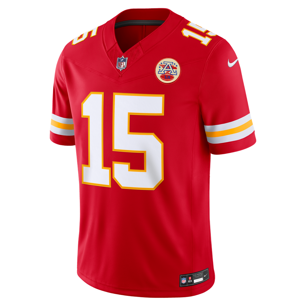 Men's Kansas City Chiefs Patrick Mahomes Nike White Vapor F.U.S.E. Stitched Limited Jersey