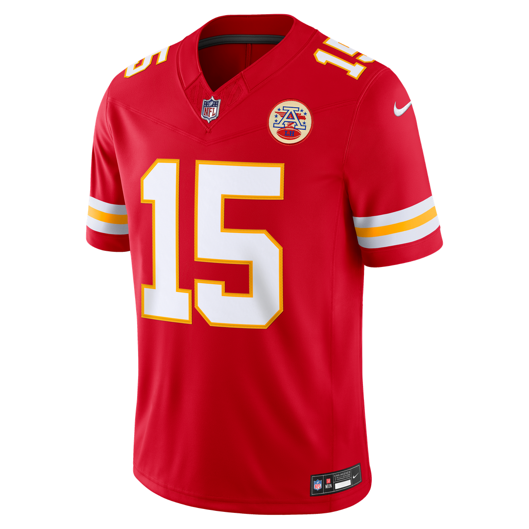 Men's Kansas City Chiefs Patrick Mahomes Nike White Vapor F.U.S.E. Stitched Limited Jersey