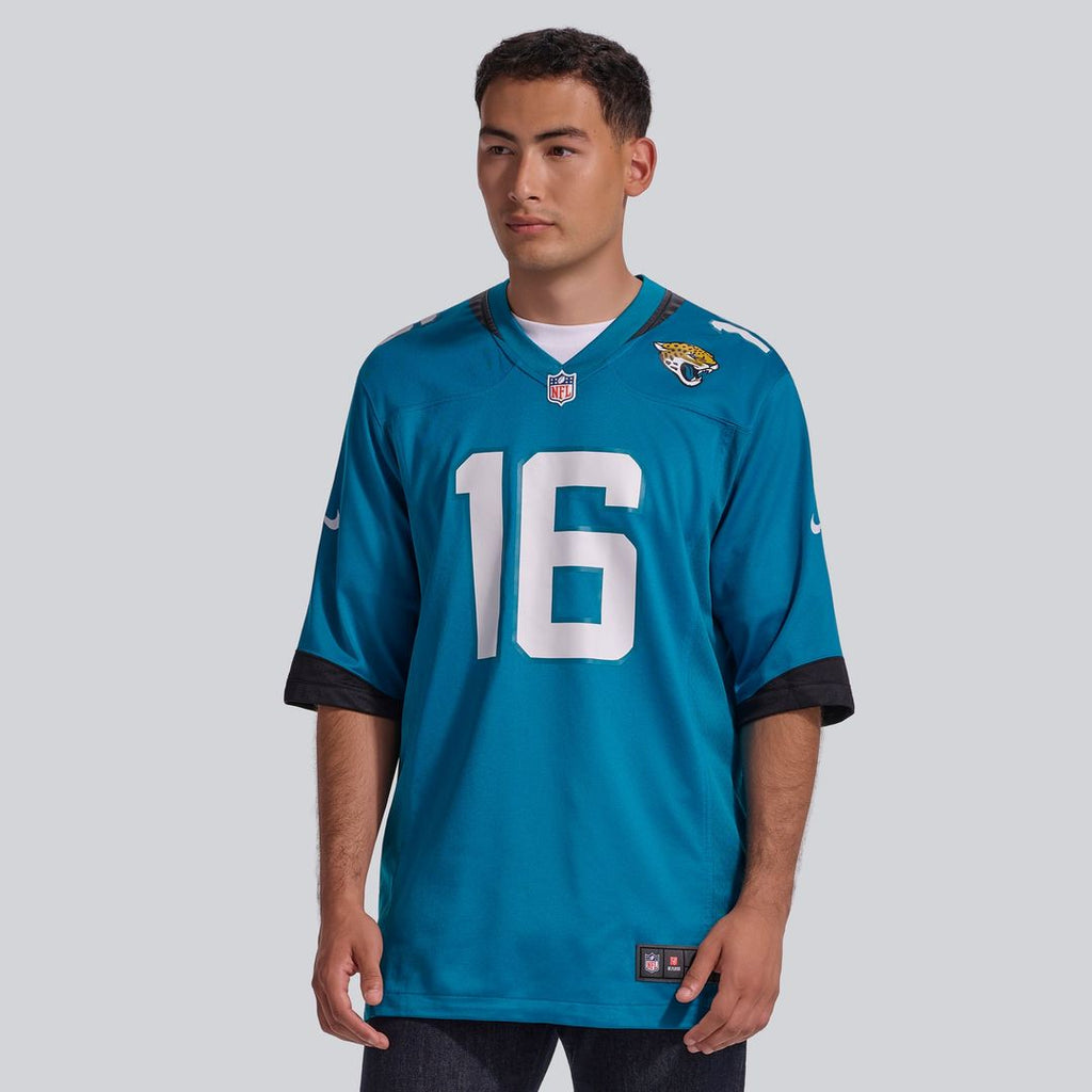 Men's Jacksonville Jaguars Trevor Lawrence Nike Teal Home Game Jersey