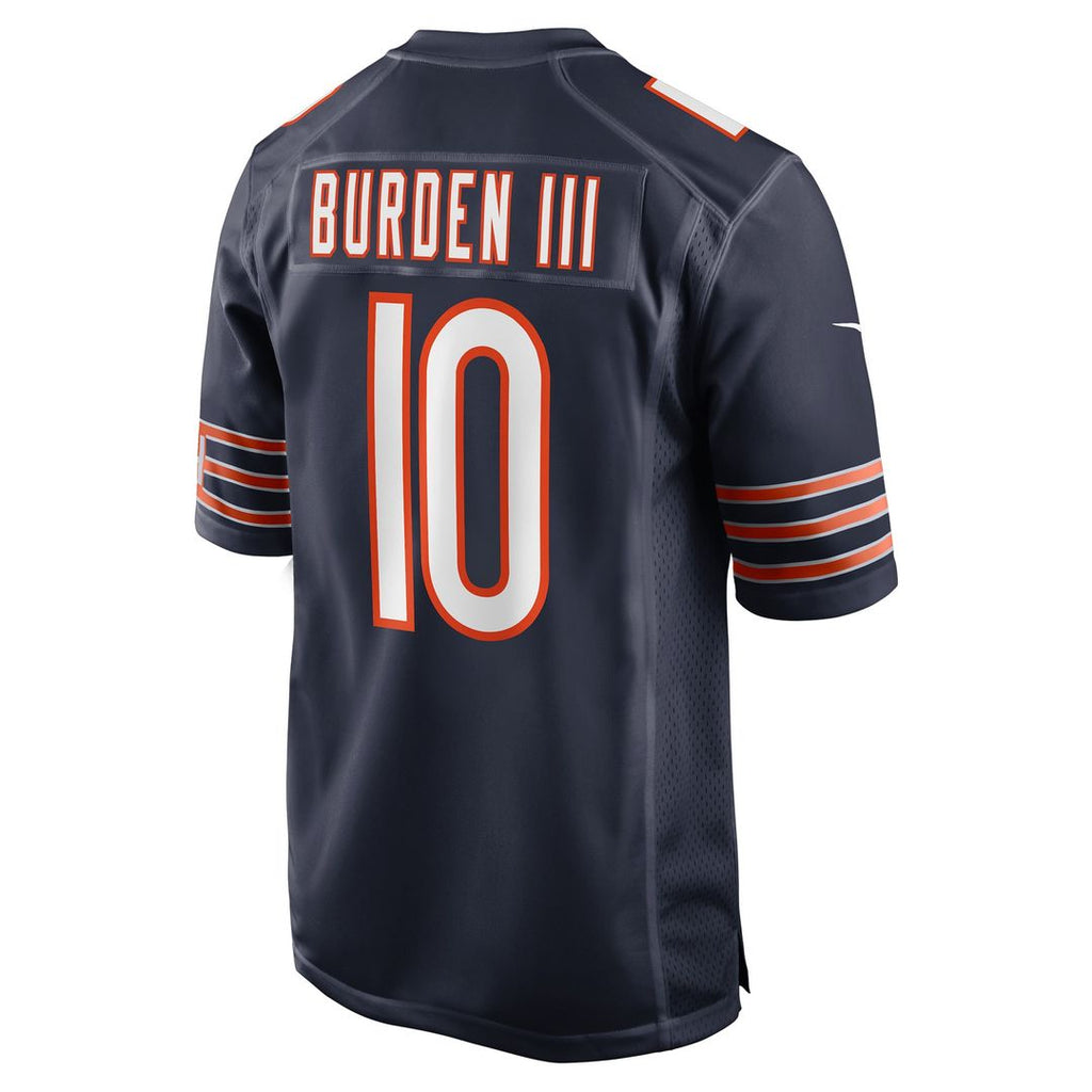 Men's Chicago Bears Luther Burden III Nike  Navy Team Game Jersey