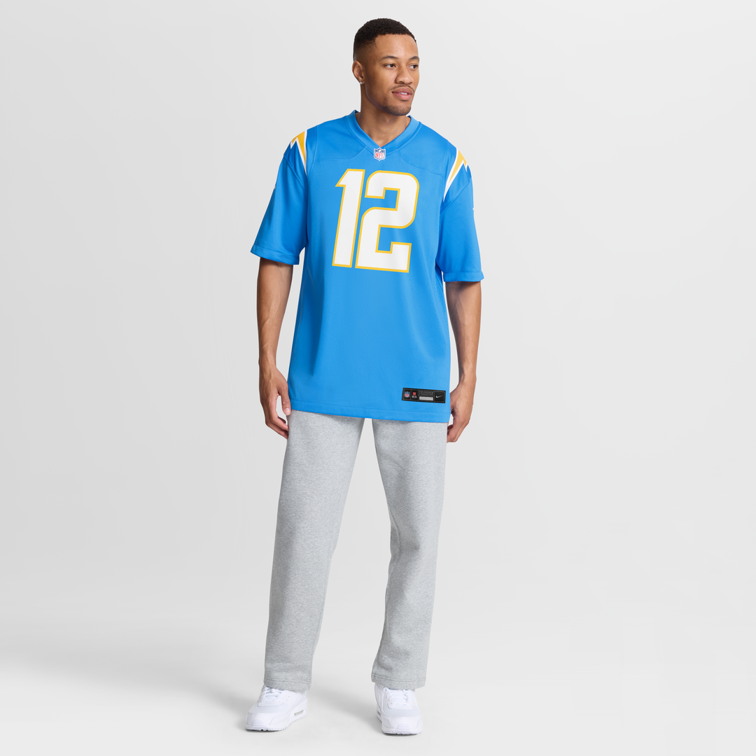Men's Los Angeles Chargers Derius Davis Nike Powder Blue Team Game Jersey
