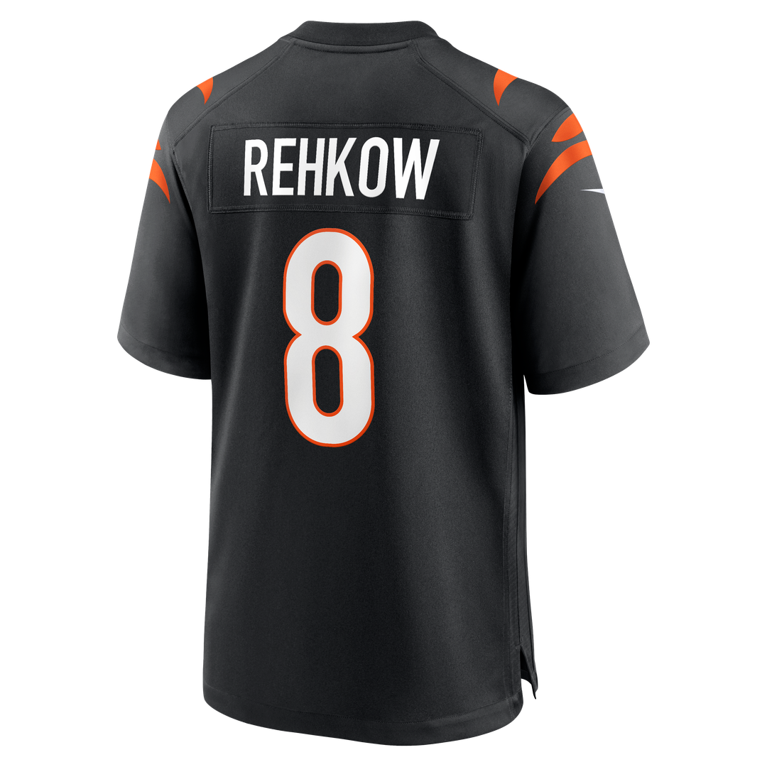 Men's Cincinnati Bengals Ryan Rehkow Nike  Black  Game Jersey