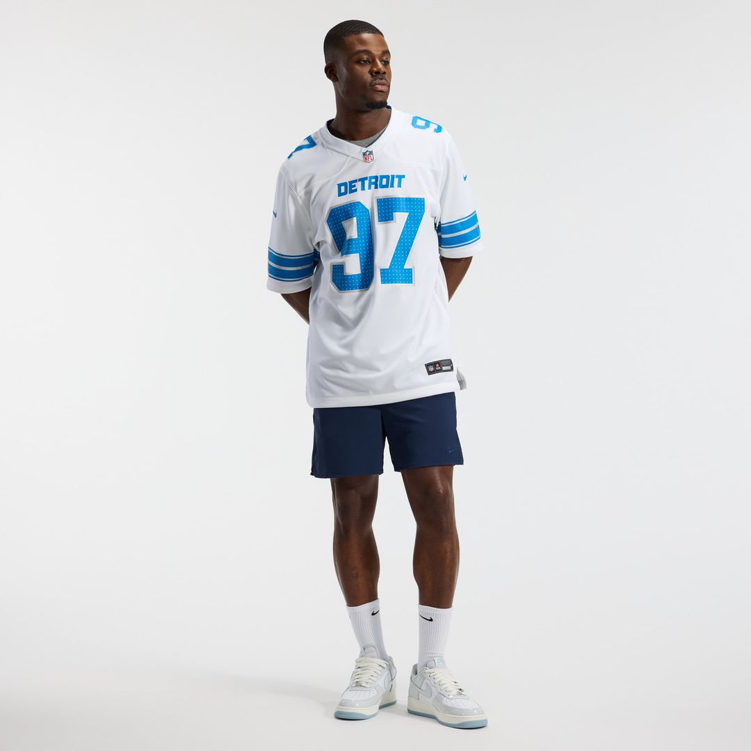 Men's Detroit Lions Aidan Hutchinson Nike White Game Jersey