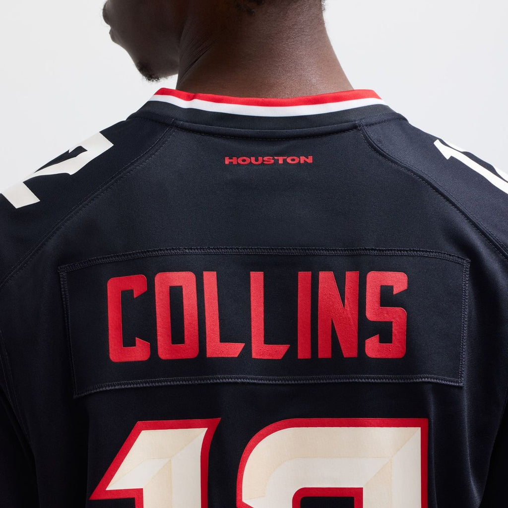 Men's Houston Texans Nico Collins Nike Navy Game Jersey