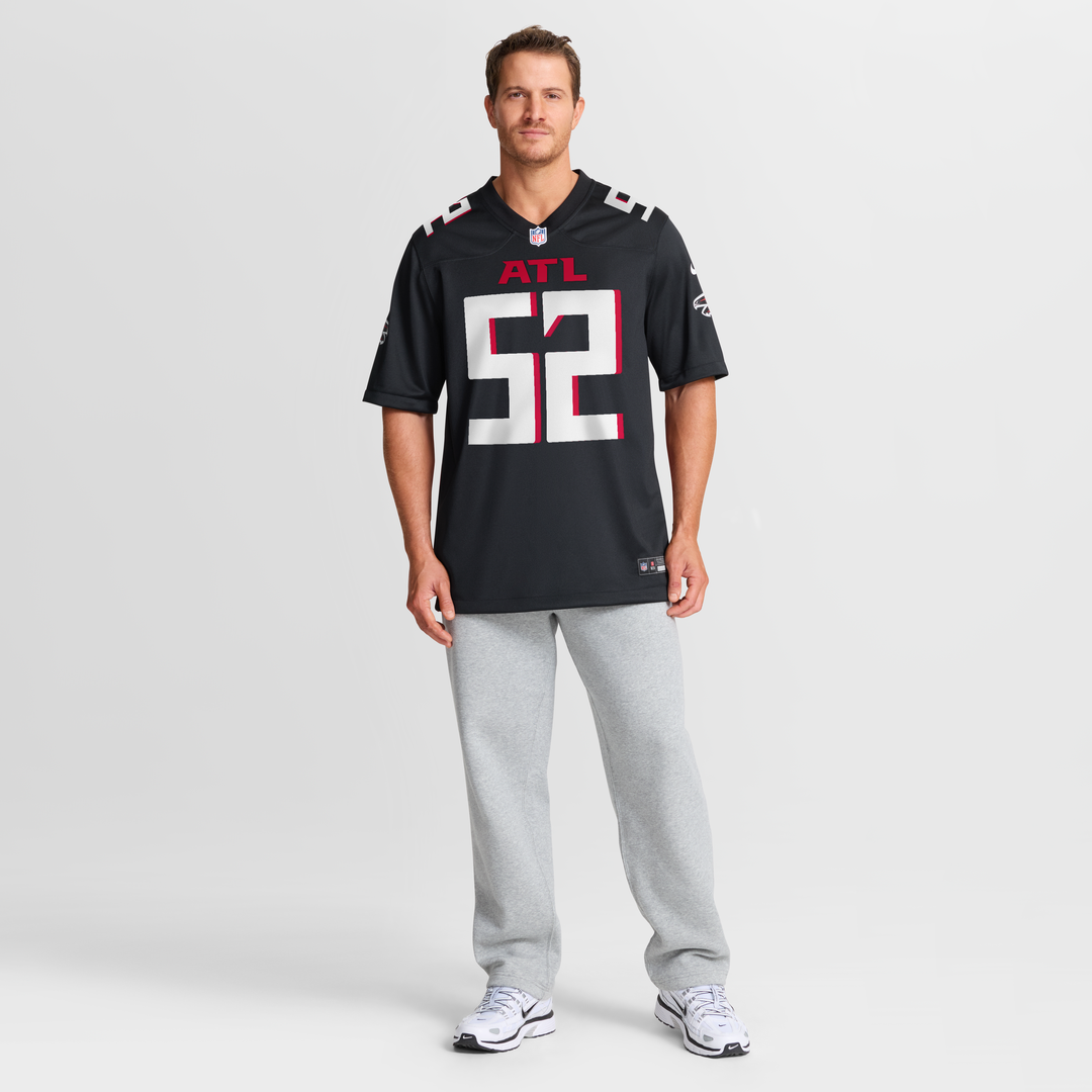 Men's Atlanta Falcons Jovaughn Gwyn Nike  Black Team Game Jersey