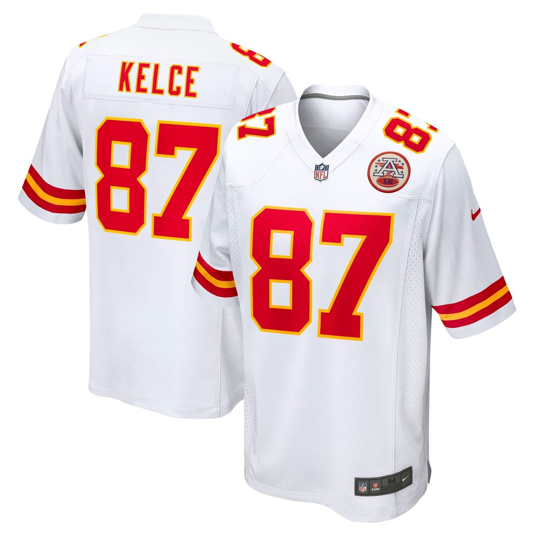 Men's Kansas City Chiefs Travis Kelce Nike Red Game Jersey