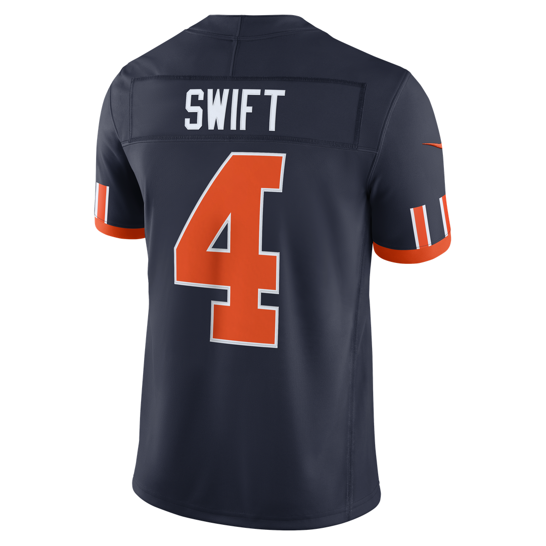Men's Chicago Bears D'Andre Swift Nike Navy 2026 Rivalries Collection Stitched Limited Jersey