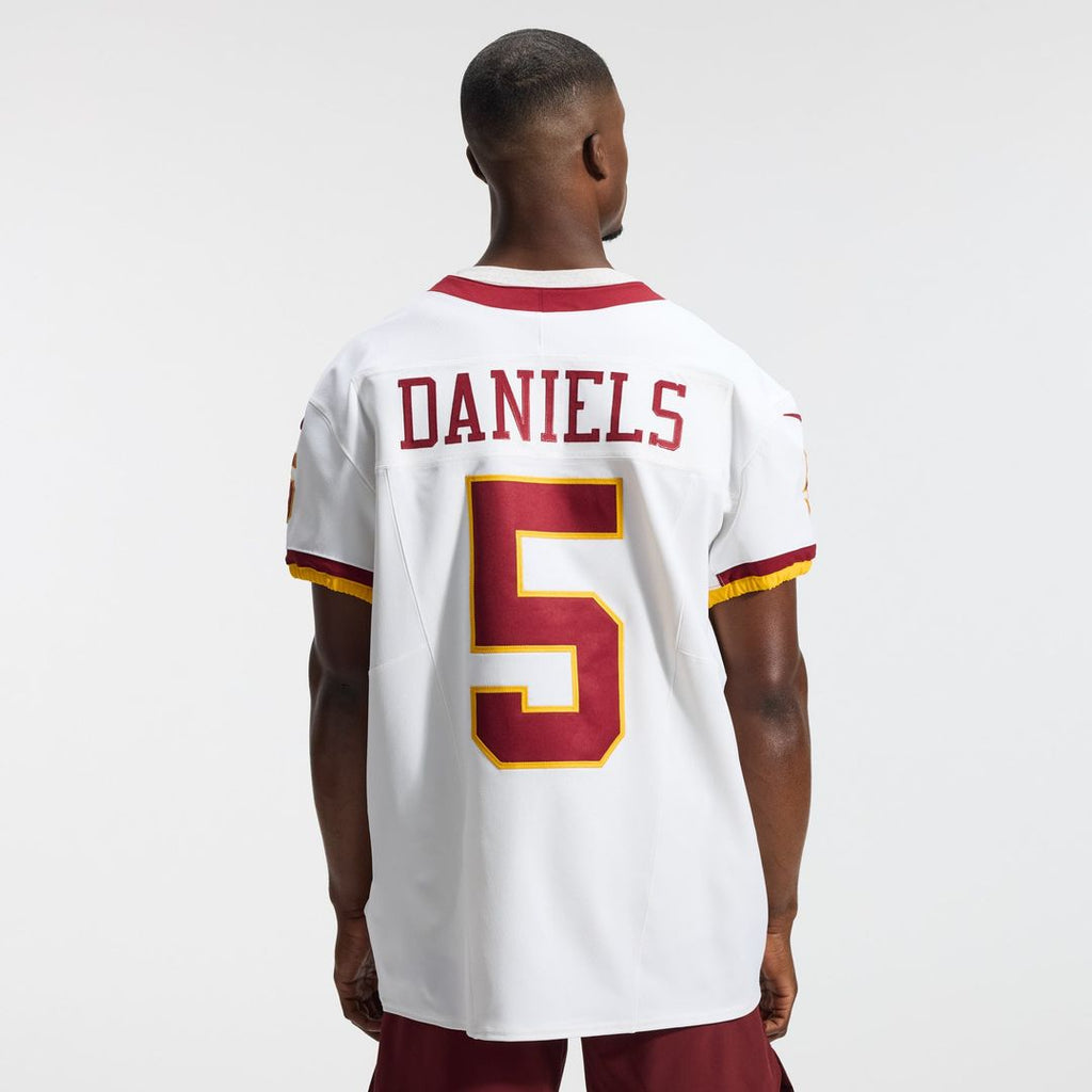 Men's Washington Commanders Jayden Daniels Nike White Alternate 2 Super Bowl Era Vapor F.U.S.E. Elite Jersey