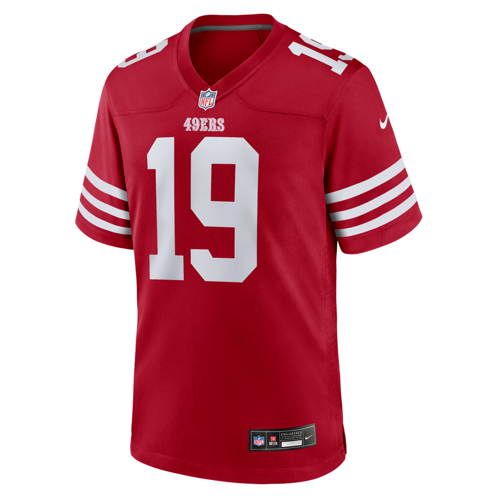 Men's San Francisco 49ers Trent Taylor Nike  Scarlet Team Game Jersey
