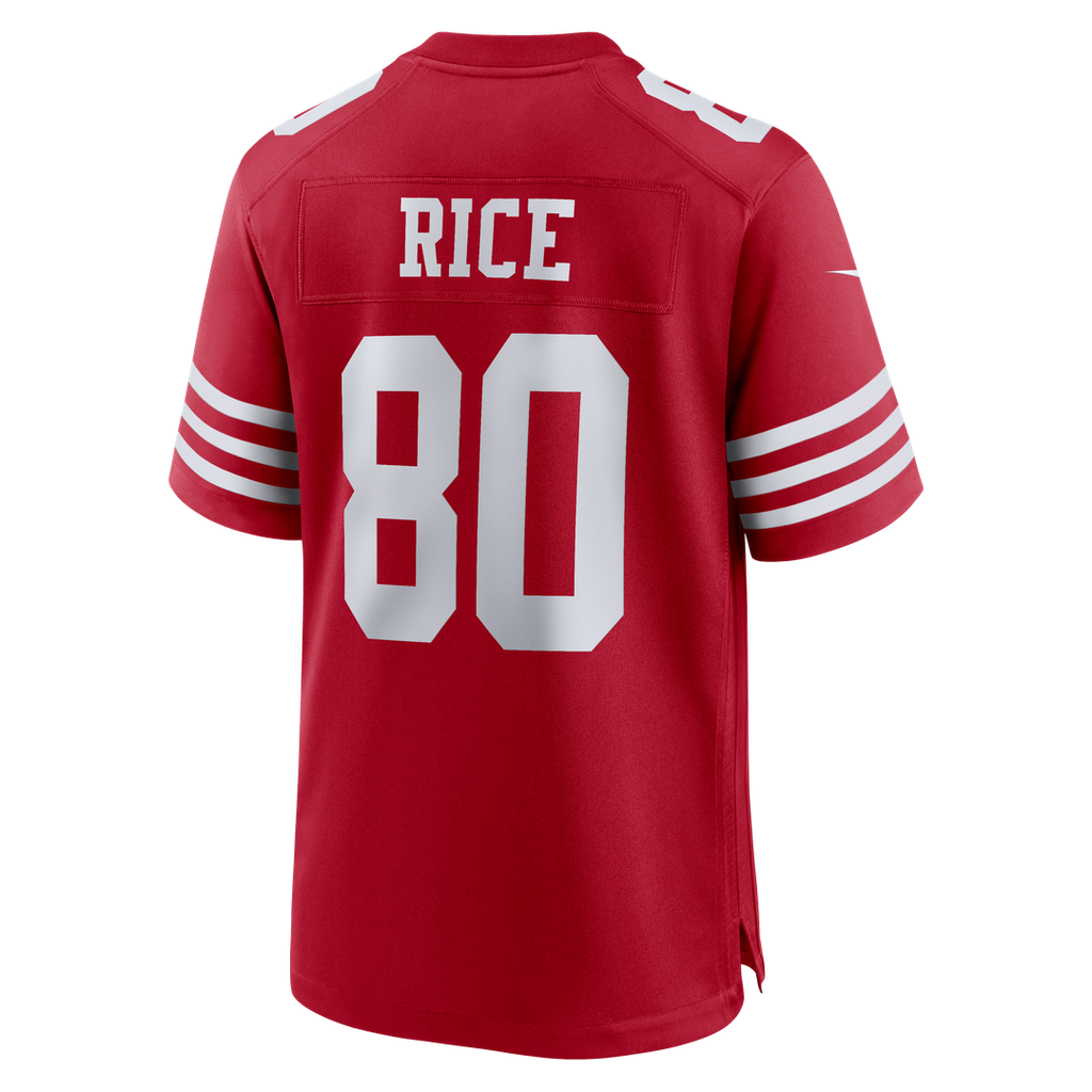 Men's San Francisco 49ers Jerry Rice Nike Scarlet Retired Game Player Jersey