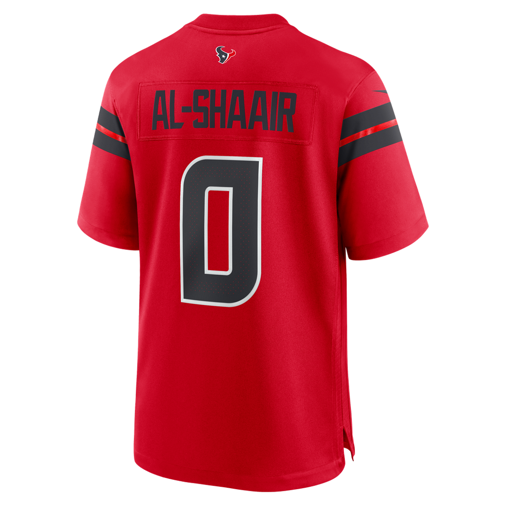 Men's Houston Texans Azeez Al-Shaair Nike Red Alternate Game Jersey