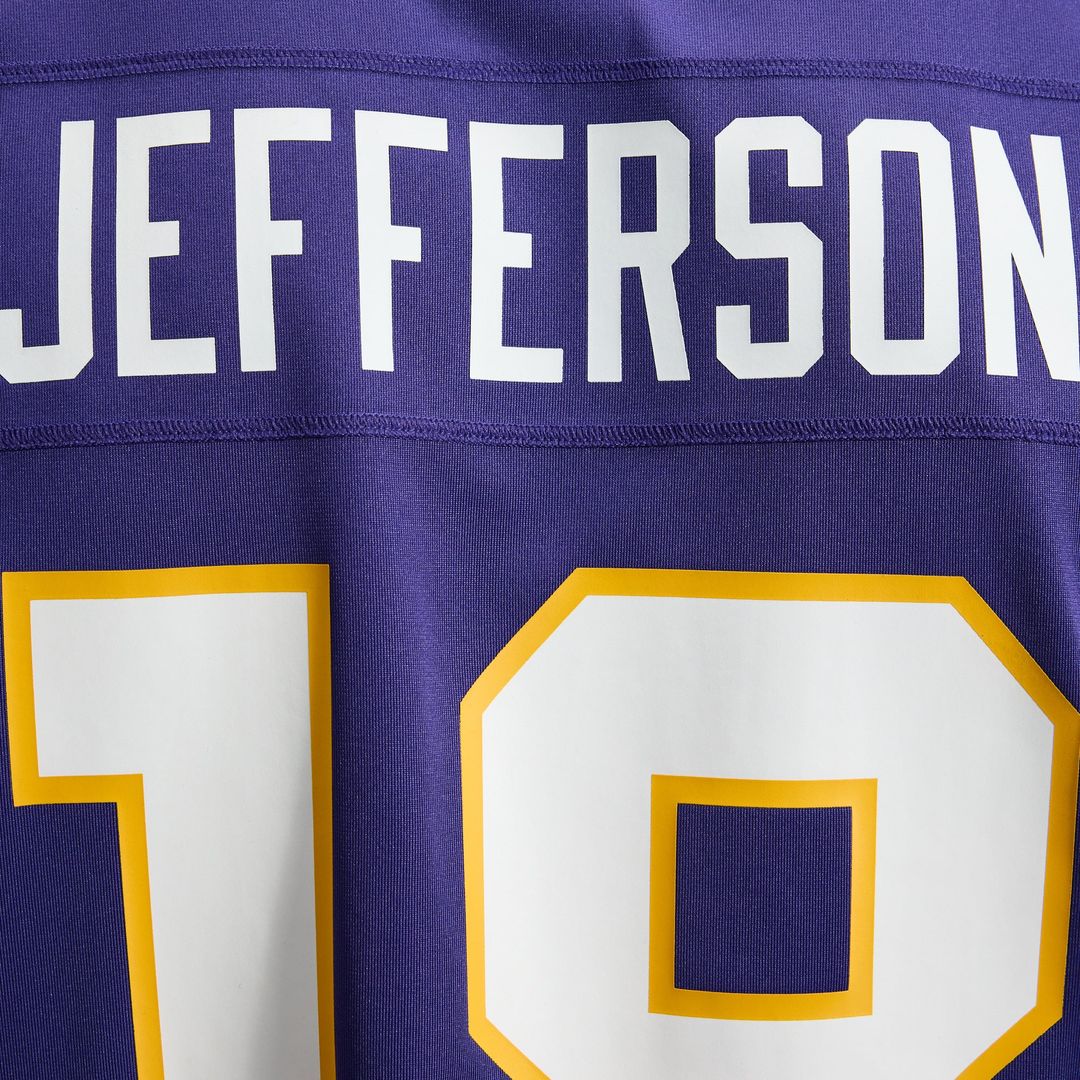 Men's Minnesota Vikings Justin Jefferson Nike White Alternate Game Player Jersey