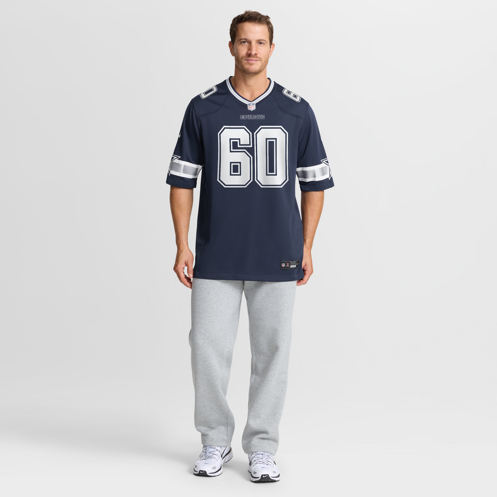Men's Dallas Cowboys Tyler Guyton Nike Navy  Player Game Jersey
