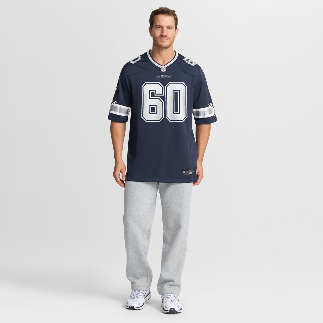 Men's Dallas Cowboys Tyler Guyton Nike Navy  Player Game Jersey