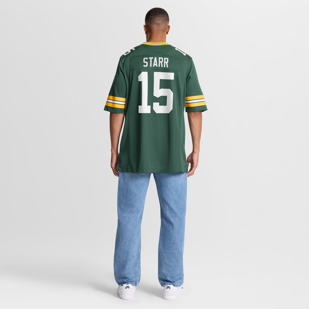 Men's Green Bay Packers Bart Starr Nike Green Game Retired Player Jersey