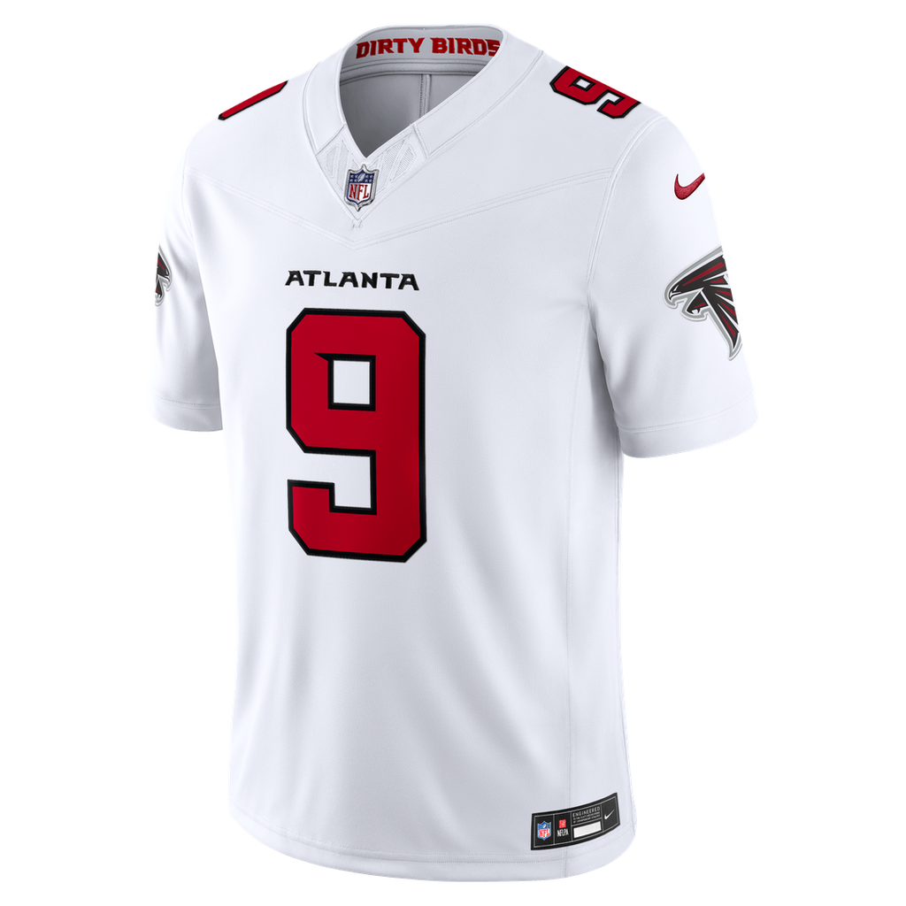 Men's Atlanta Falcons Michael Penix Jr. Nike White Vapor F.U.S.E. Stitched Limited Jersey