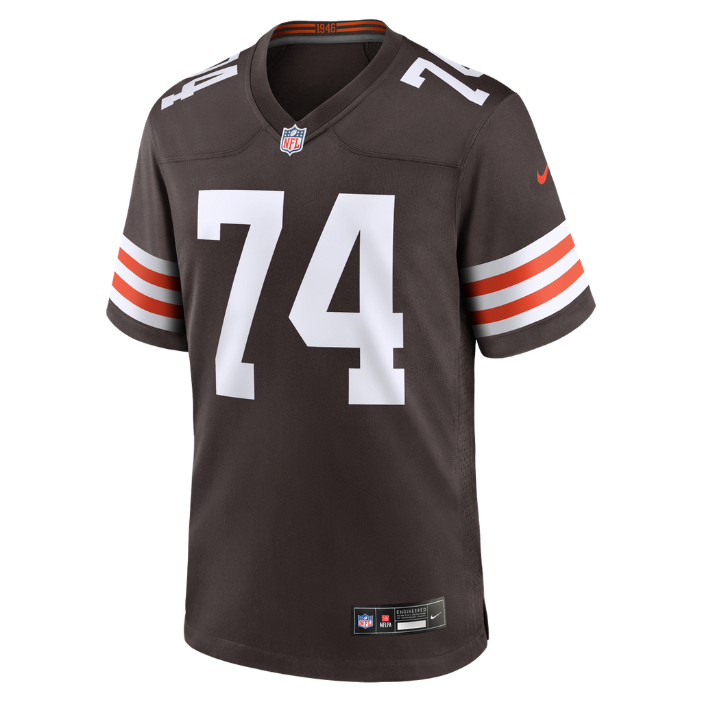 Men's Cleveland Browns Elgton Jenkins Nike  Brown Team Game Jersey