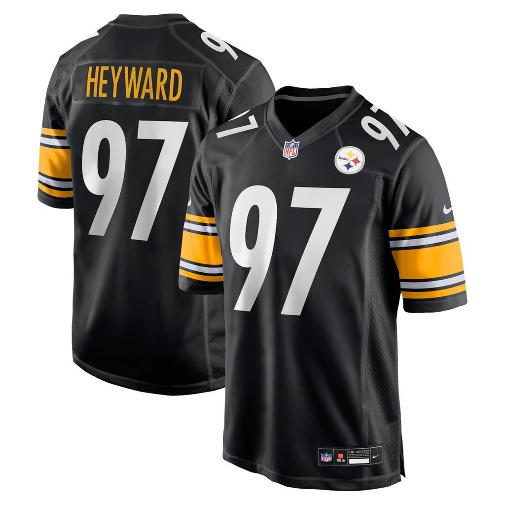 Men's Pittsburgh Steelers Cameron Heyward Nike Black Game Jersey
