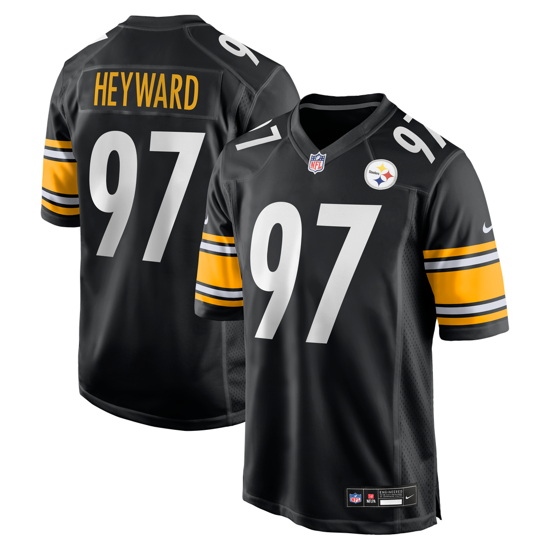 Men's Pittsburgh Steelers Cameron Heyward Nike Black Game Jersey