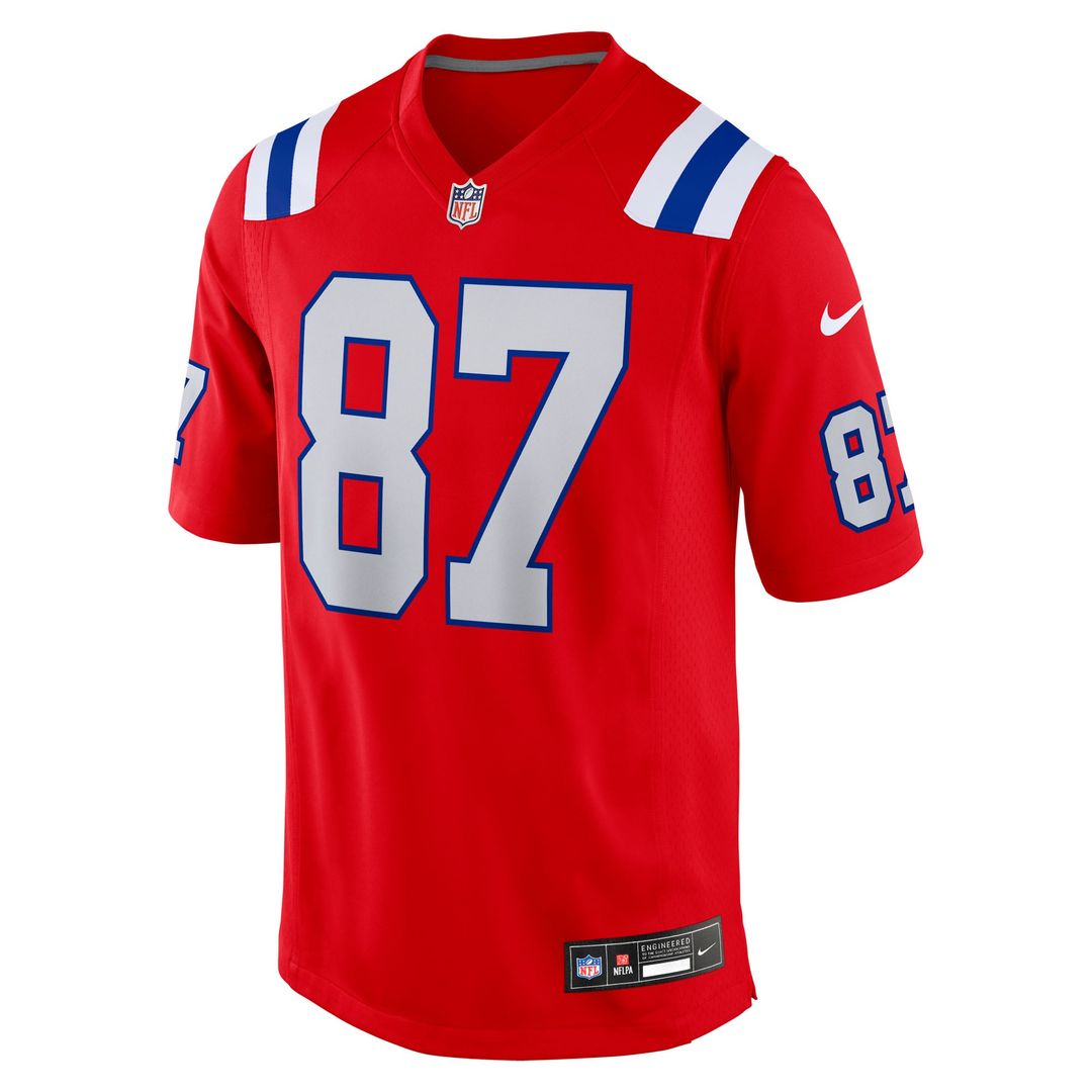 Men's New England Patriots Rob Gronkowski Nike  Red Alternate Retired Player Game Jersey