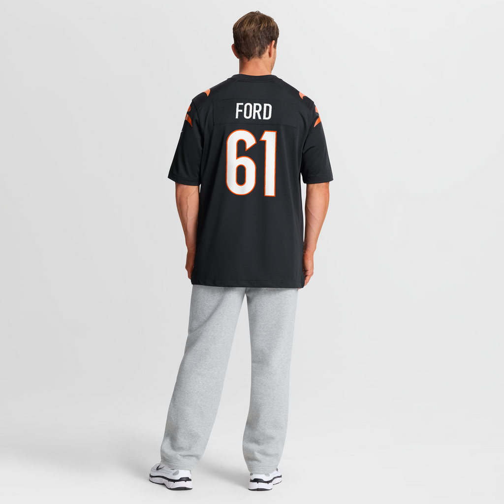Men's Cincinnati Bengals Cody Ford Nike Black Game Jersey