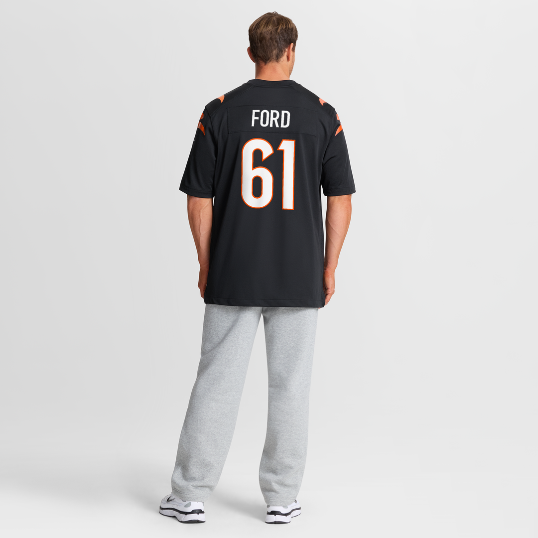 Men's Cincinnati Bengals Cody Ford Nike Black Game Jersey