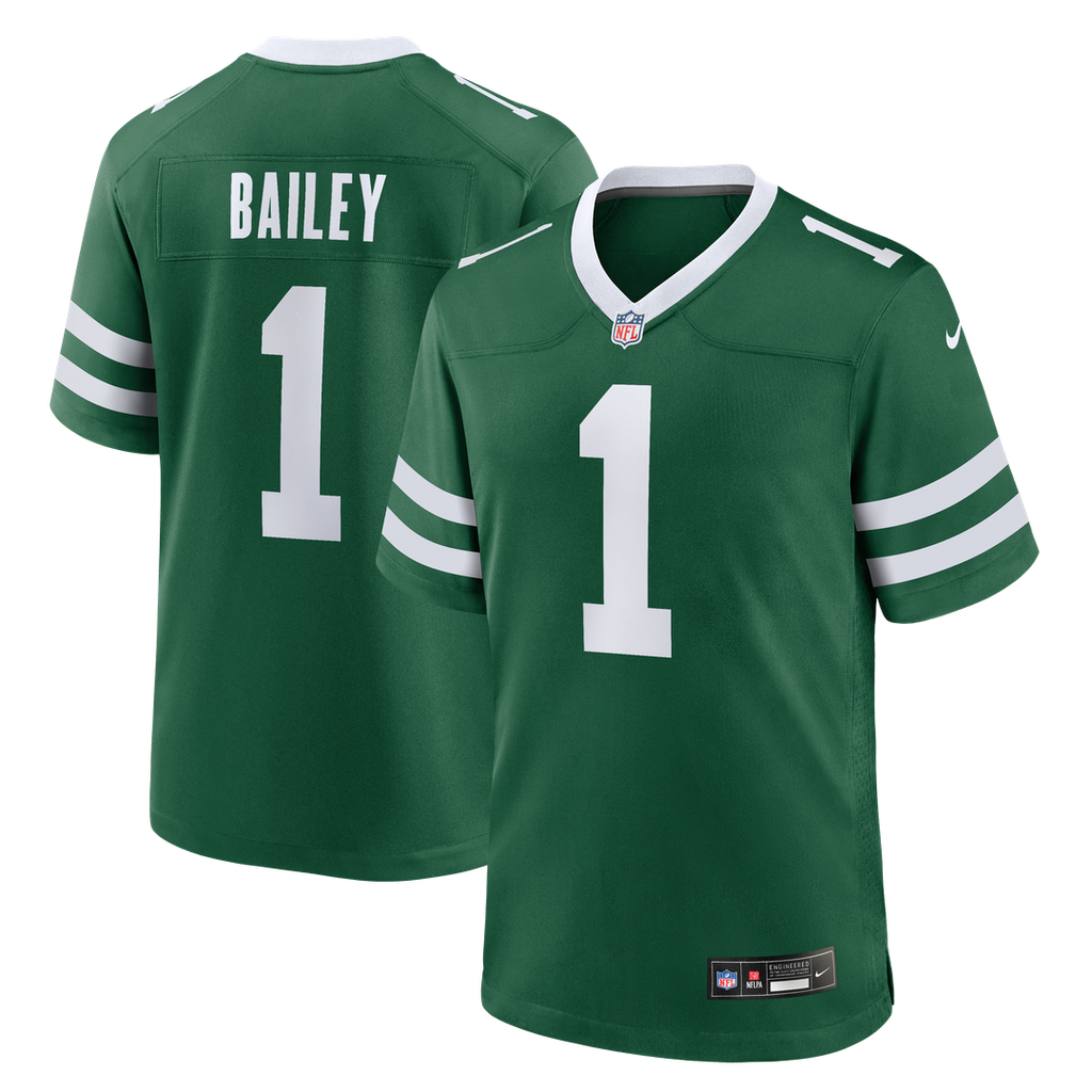 Men's New York Jets David Bailey Nike Green Team Game Jersey