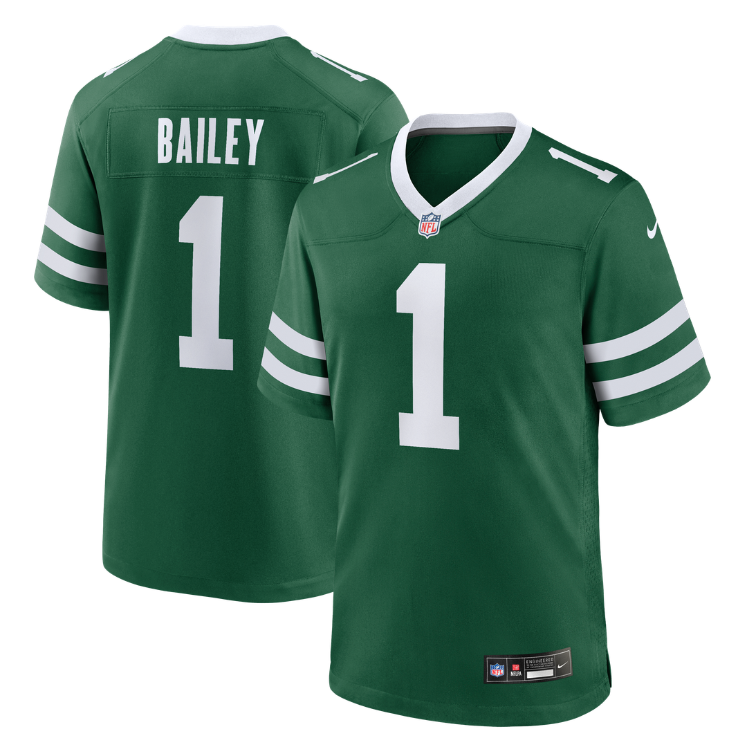 Men's New York Jets David Bailey Nike Green Team Game Jersey