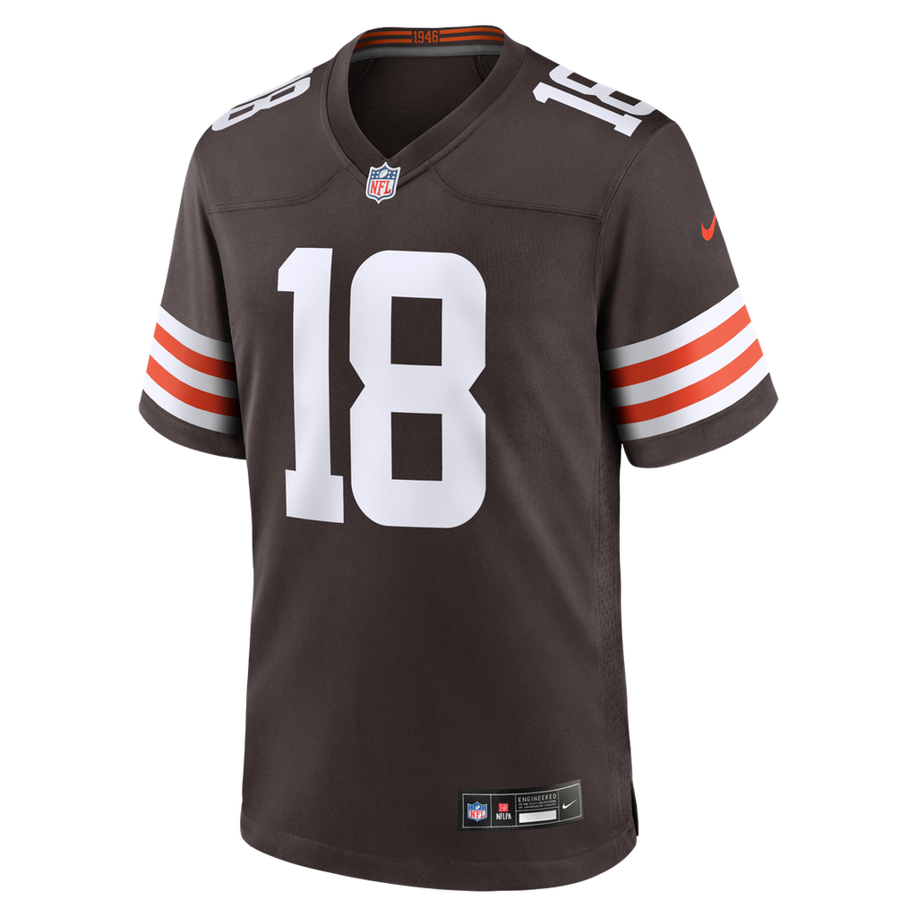 Men's Cleveland Browns David Bell Nike Brown Game Jersey