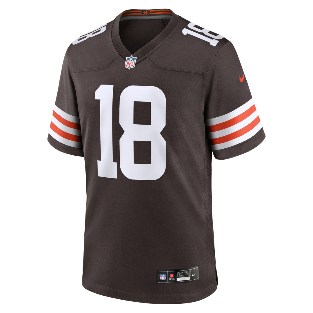 Men's Cleveland Browns David Bell Nike Brown Game Jersey