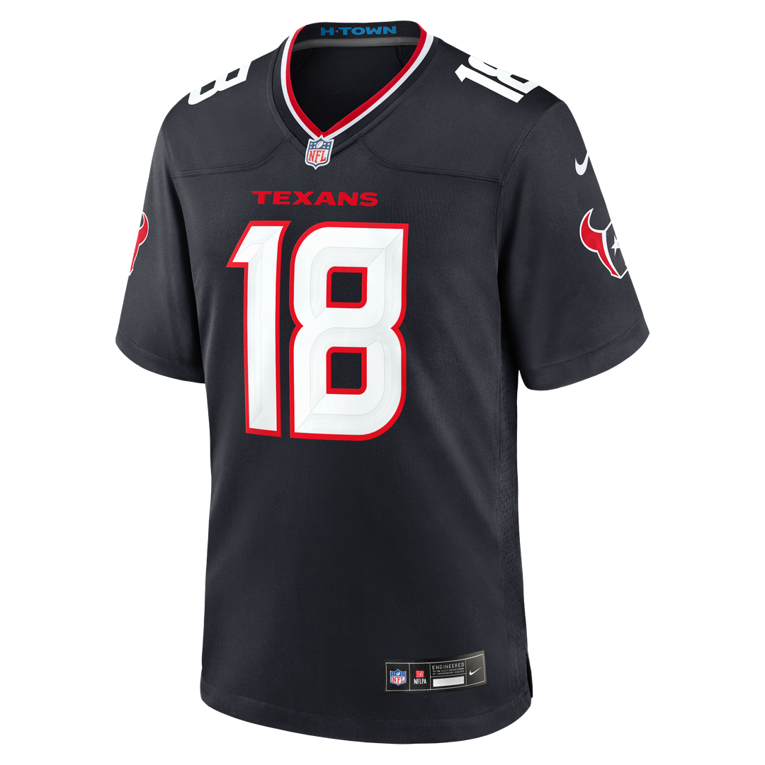Men's Houston Texans Graham Mertz Nike  Navy Team Game Jersey